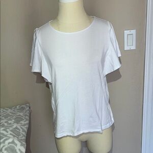 Uniqlo White Relaxed Short Sleeve T-Shirt